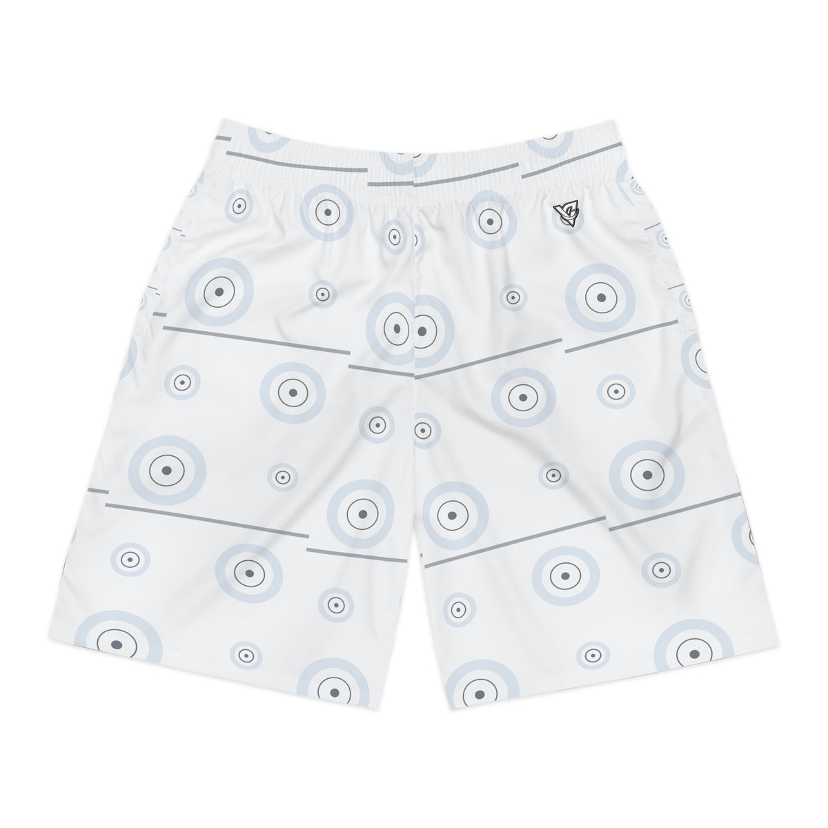 Training & Gym Arctic White Iron Plate Men's Athletic Shorts with Pockets