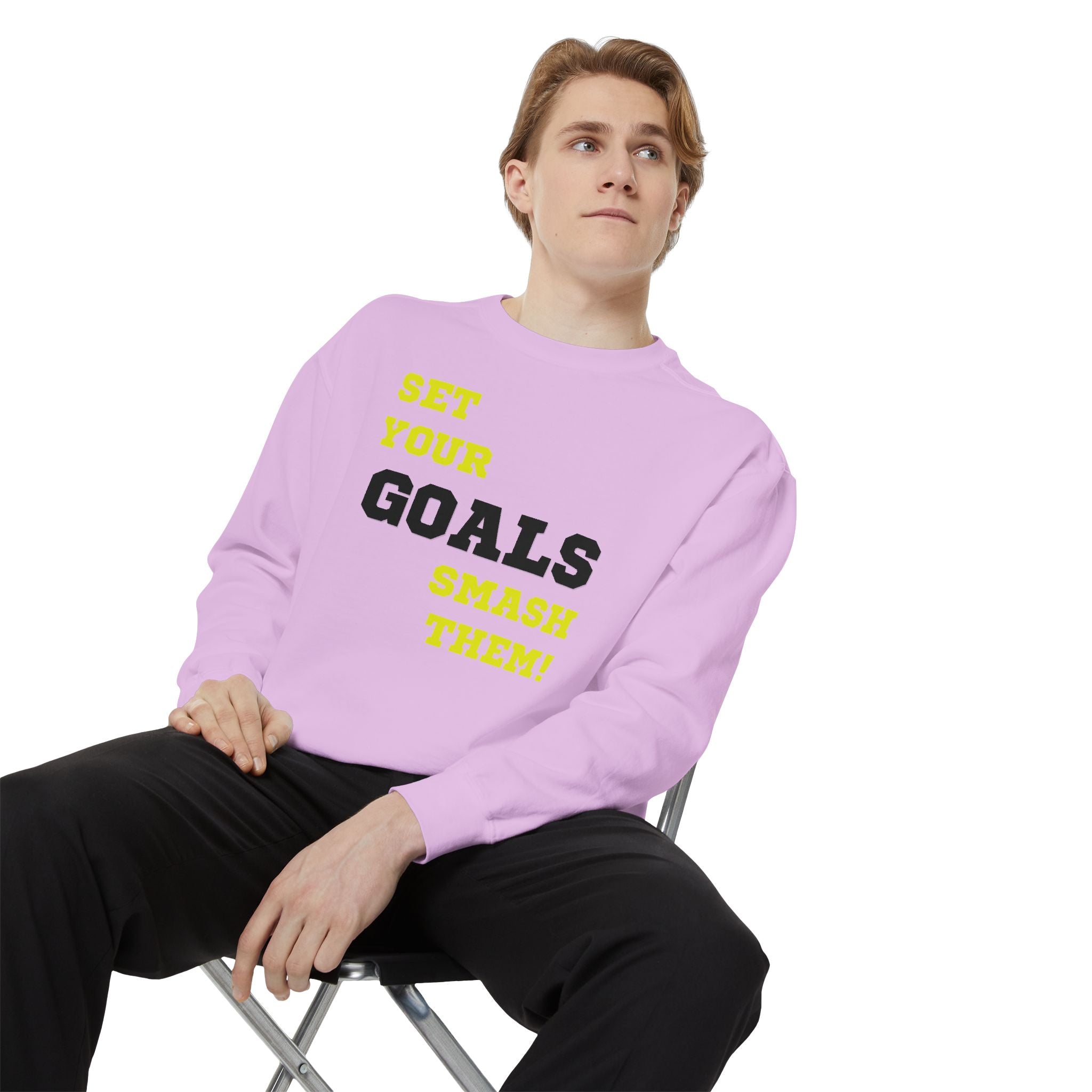 Set Goals | Motivational Crewneck Sweatshirt