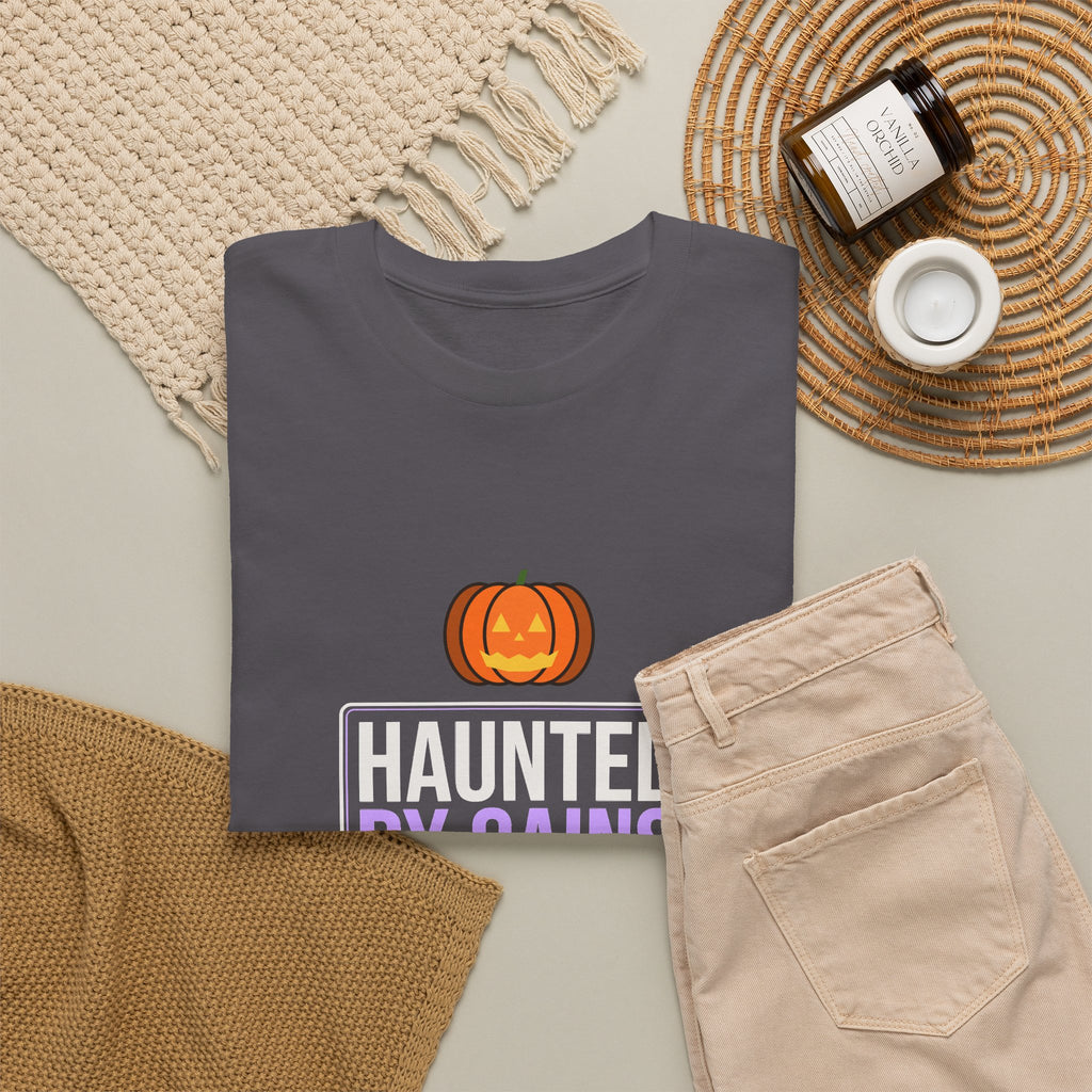 Haunted By Gains | Men's Halloween Graphic Gym T-Shirt