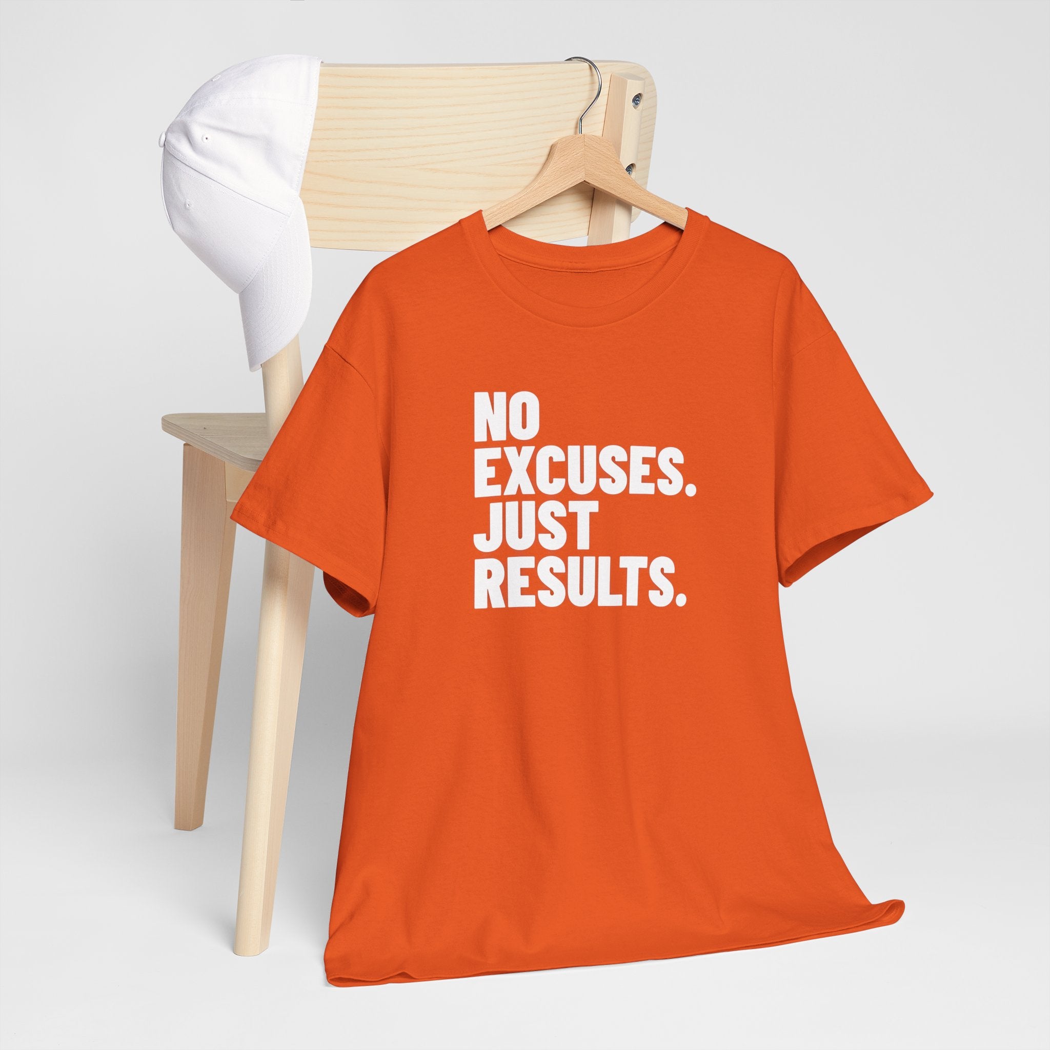 No Excuses Just Results | Motivational Fitness T-Shirt