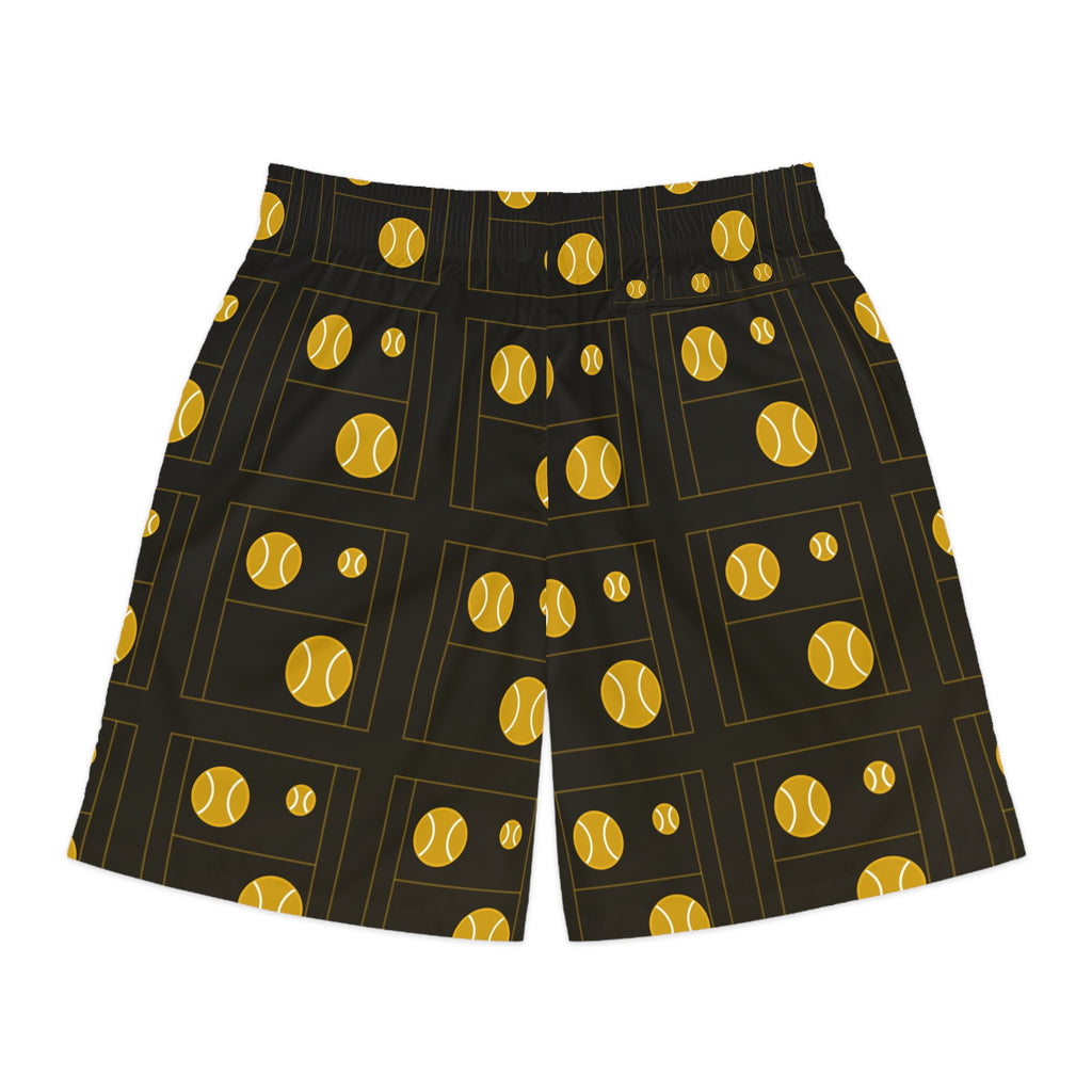Tennis Gold Rush Baseline Seam Men's Athletic Shorts with Pockets
