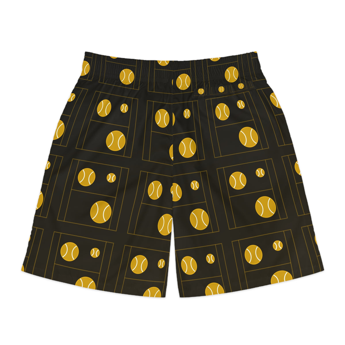 Tennis Gold Rush Baseline Seam Men's Athletic Shorts with Pockets