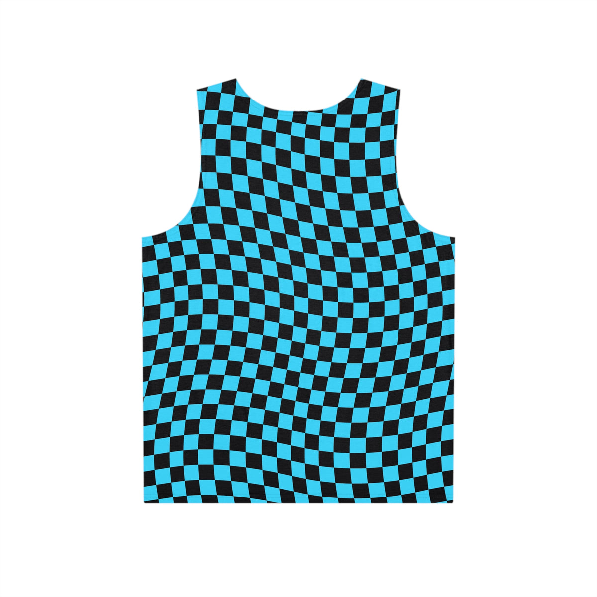 Neon Warp Check Men's Athletic Tank