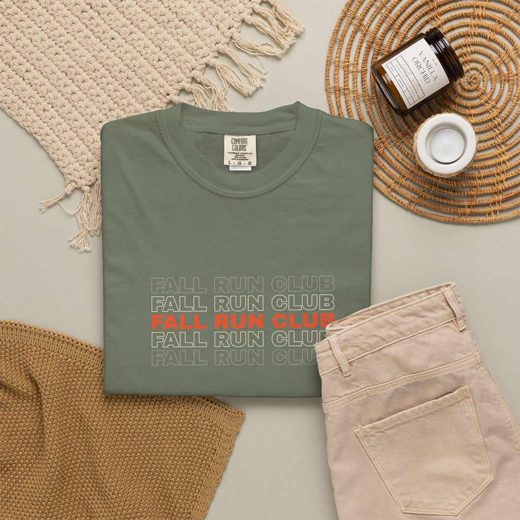 Fall Run Club | Women's Garment-Dyed Graphic Tee