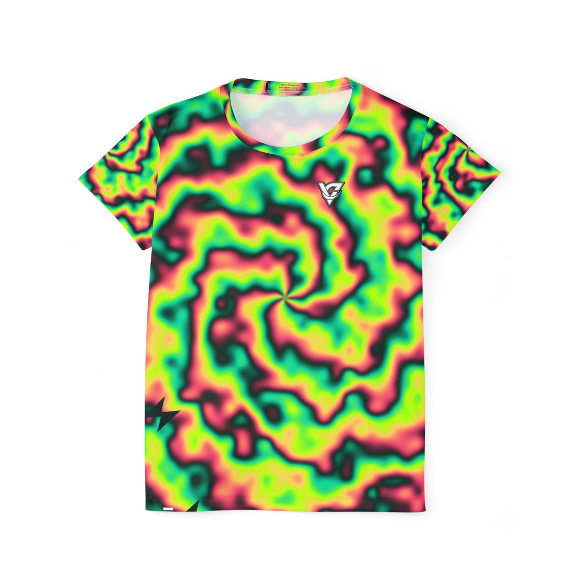 Running Emerald Zest Tie-Dye Spin Women's Sports Jersey