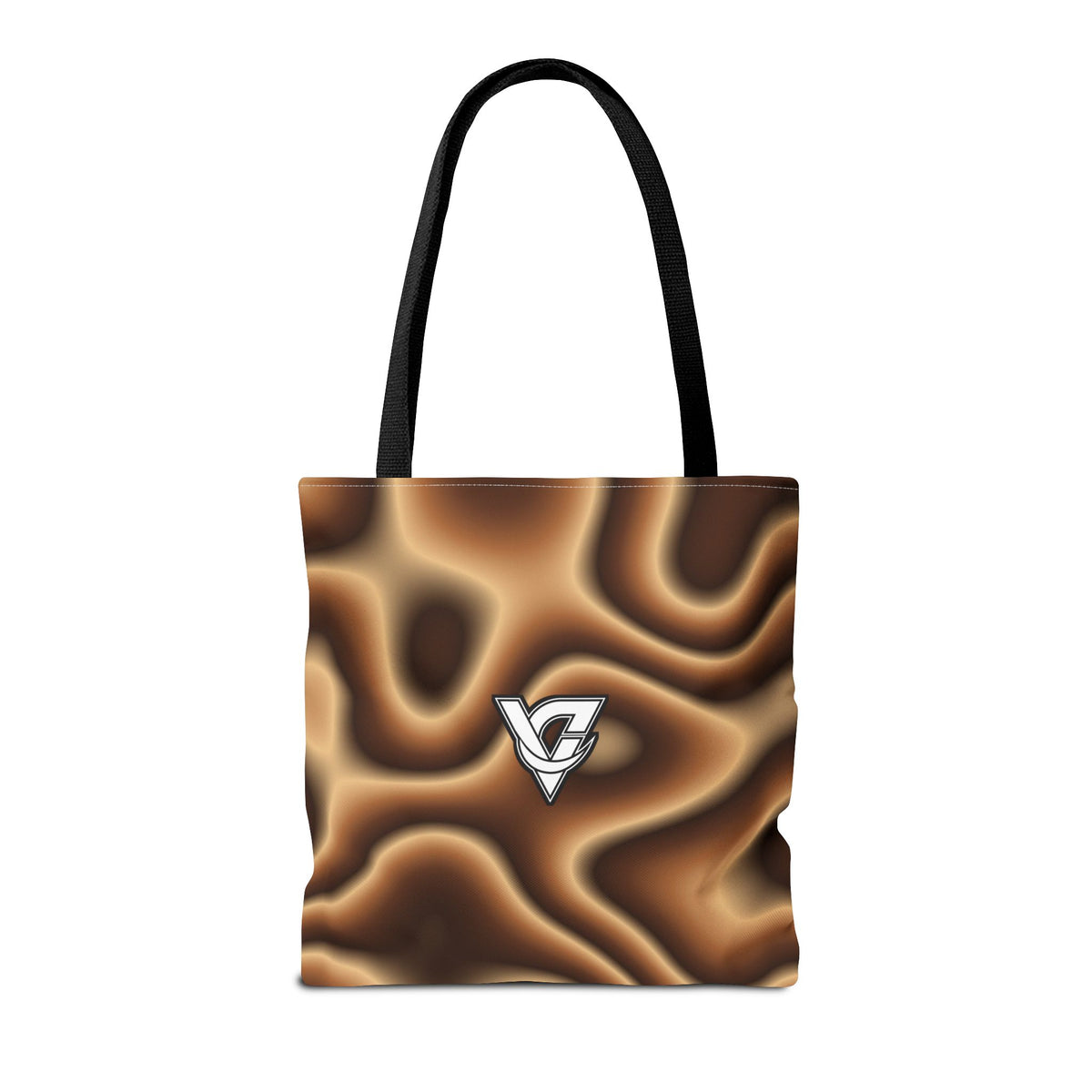 Chestnut Tie-Dye Tote Bag — All-Over Print Gym & Everyday Tote