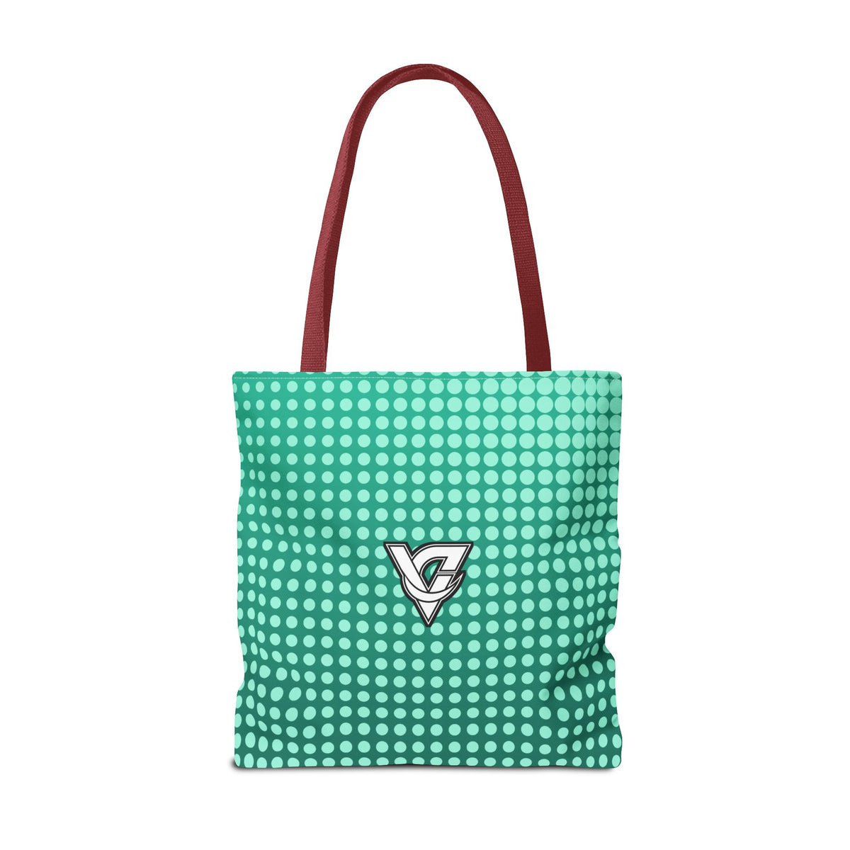 Mint Halftone Tote Bag — All-Over Print Gym & Everyday Tote