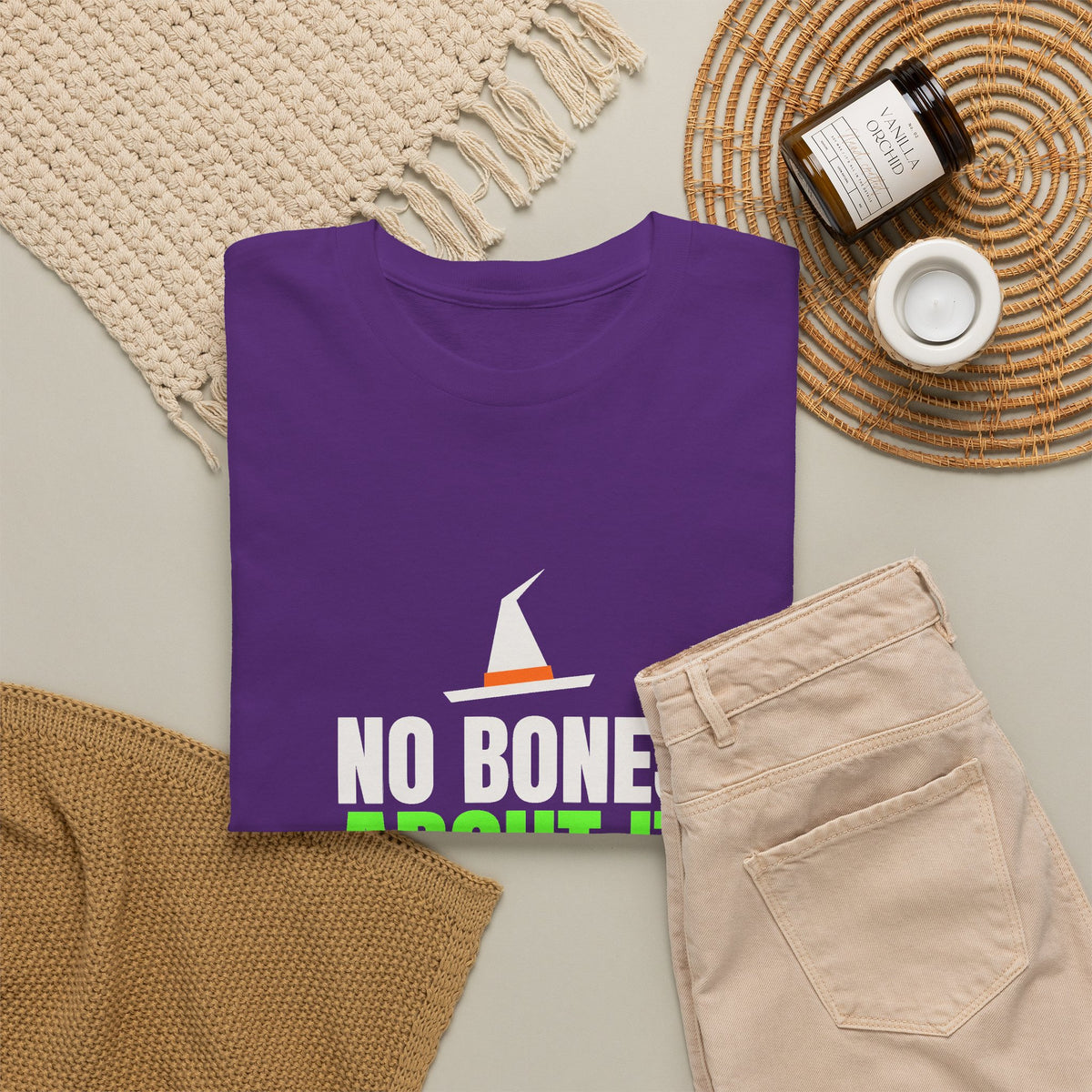 No Bones About It | Men's Halloween Graphic Gym T-Shirt