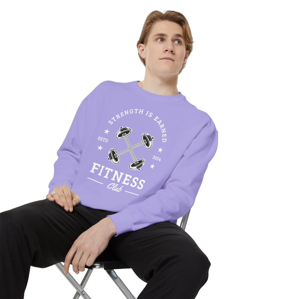 Fitness Club Sweatshirt | "Strength Is Earned" Crewneck