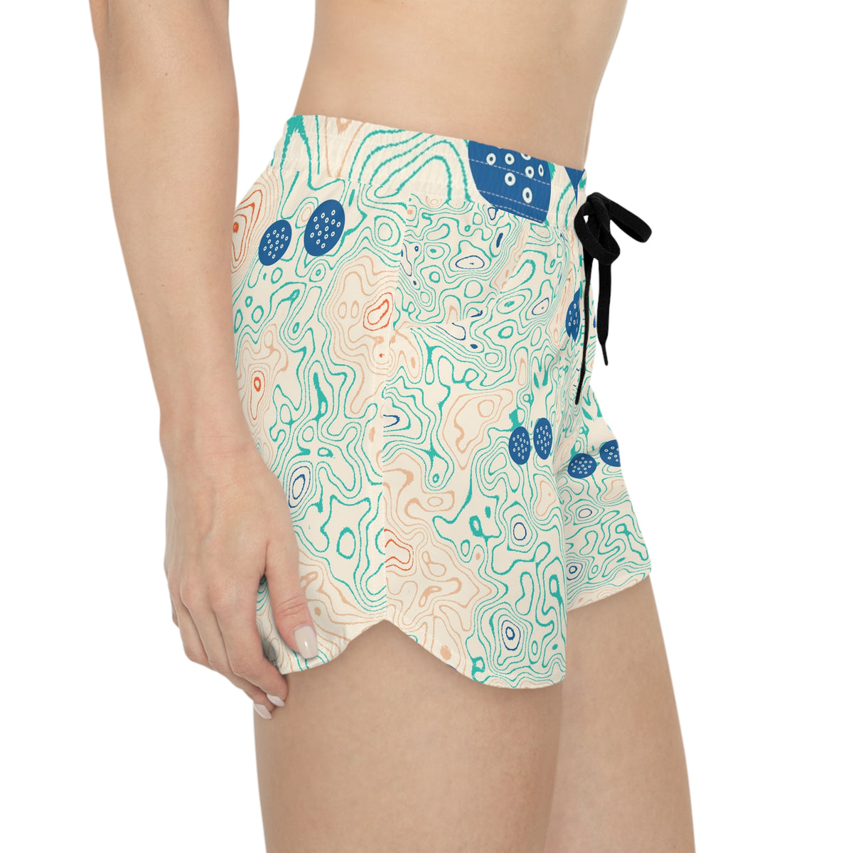 Golf Papaya Splash Topo Trail Women's Athletic Shorts with Pockets