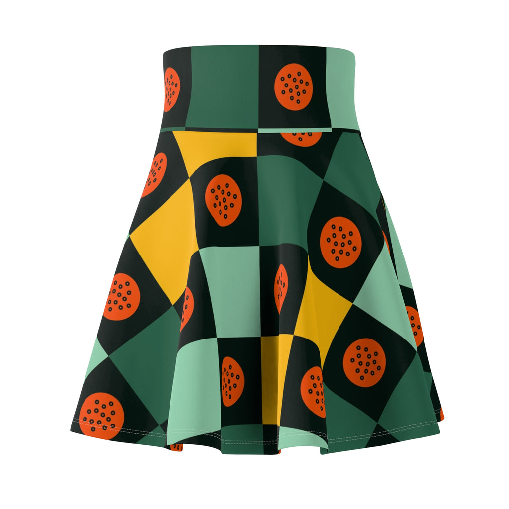 Golf Jungle Juice Checker Drive Women's Athletic Skater Skirt