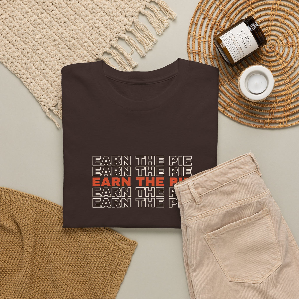 Earn The Pie | Men's Graphic Gym T-Shirt