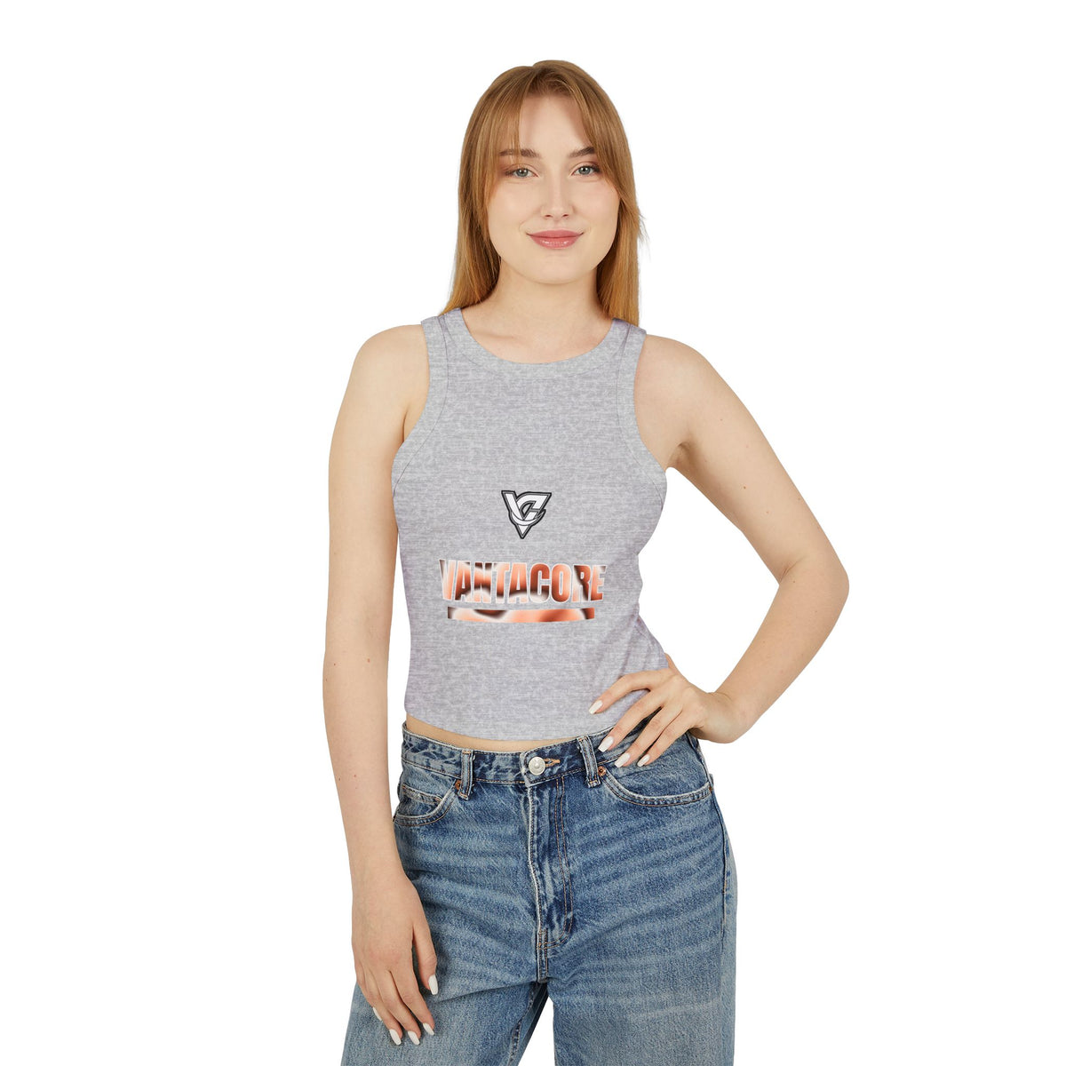 Peach Tie-Dye Women's Racerback Tank
