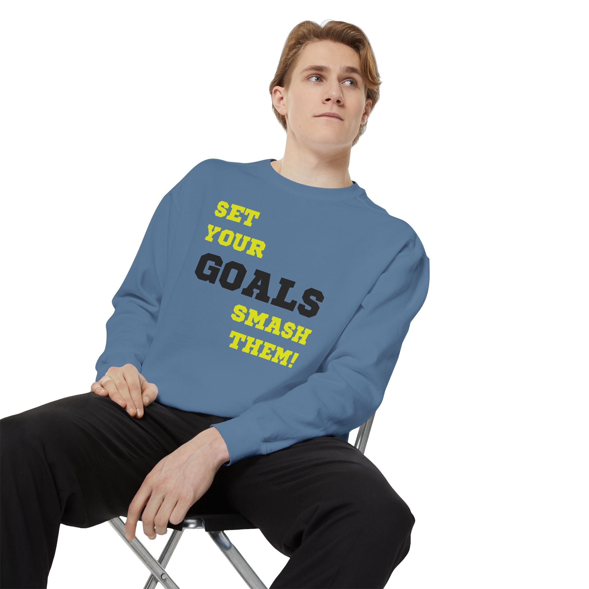 Set Goals | Motivational Crewneck Sweatshirt