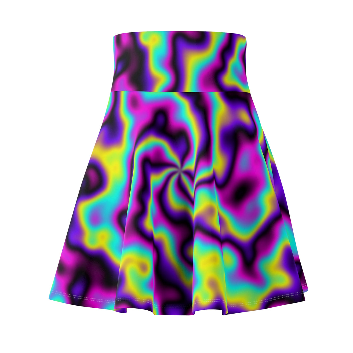 Combat Sports Midnight Neon Tie-Dye Spin Women's Athletic Skater Skirt