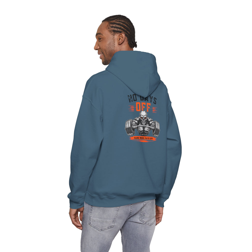 No Days Off | Heavy Hooded Sweatshirt