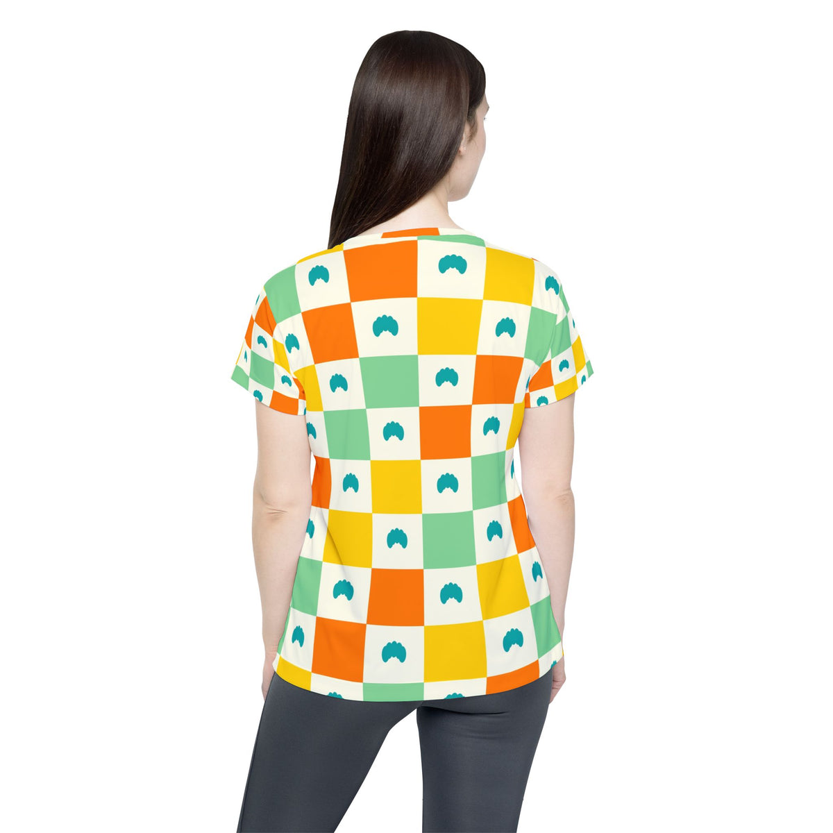 Yoga Citrus Pop Checker Drive Women's Sports Jersey