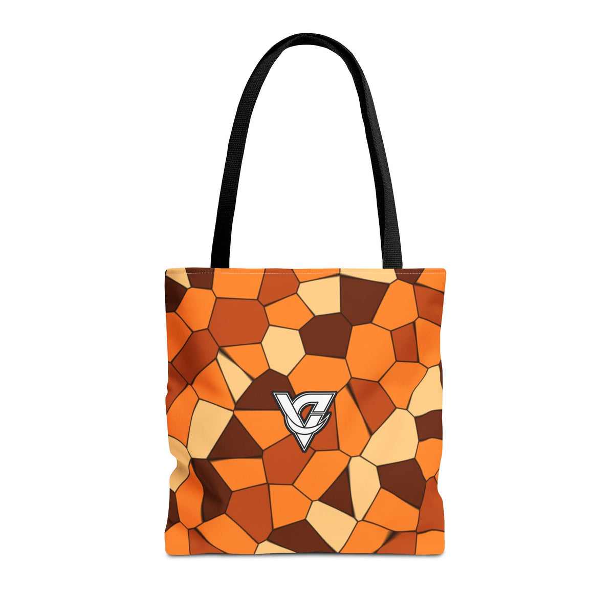 Pumpkin Mosaic Tote Bag — All-Over Print Gym & Everyday Tote