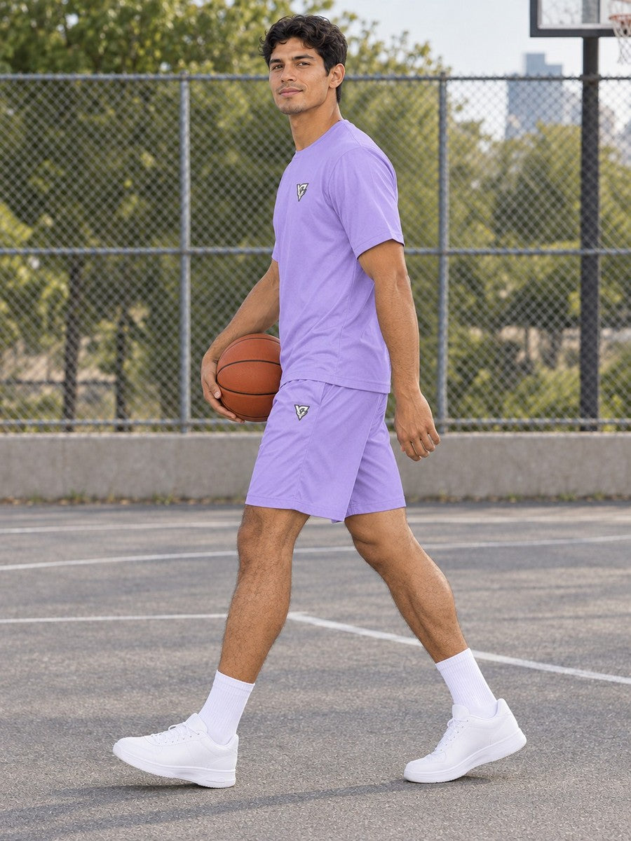 Vantacore Solid Lavender Men's Sports Jersey - side view