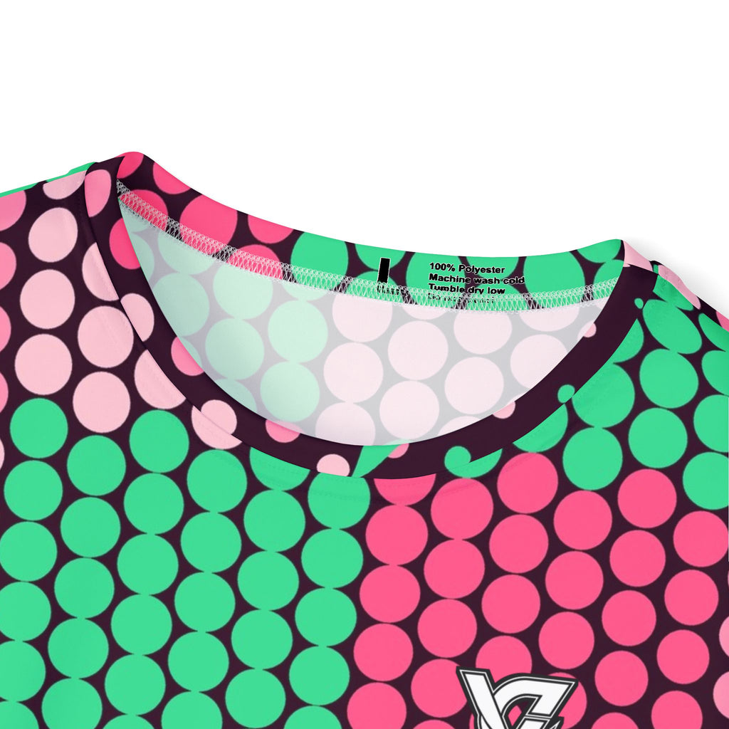 Running Flamingo Fizz Halftone Pulse Men's Sports Jersey