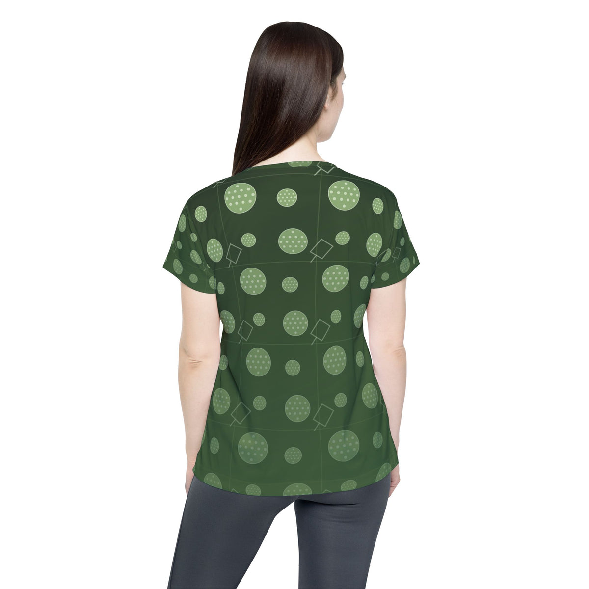 Pickleball Forest Camo Dink Dot Women's Sports Jersey