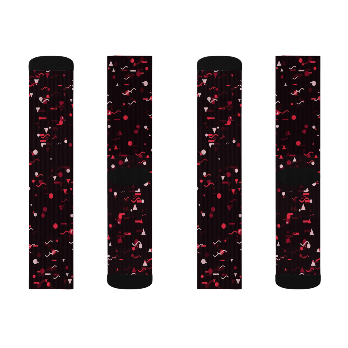 Cherry Confetti Athletic Crew Socks