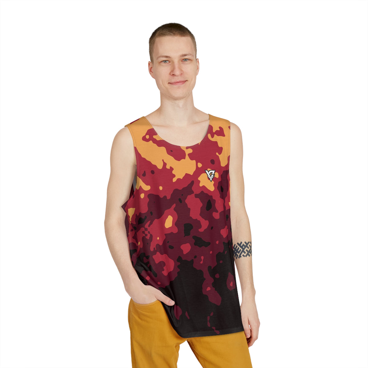 Spiced Wine Magma Men's Athletic Tank