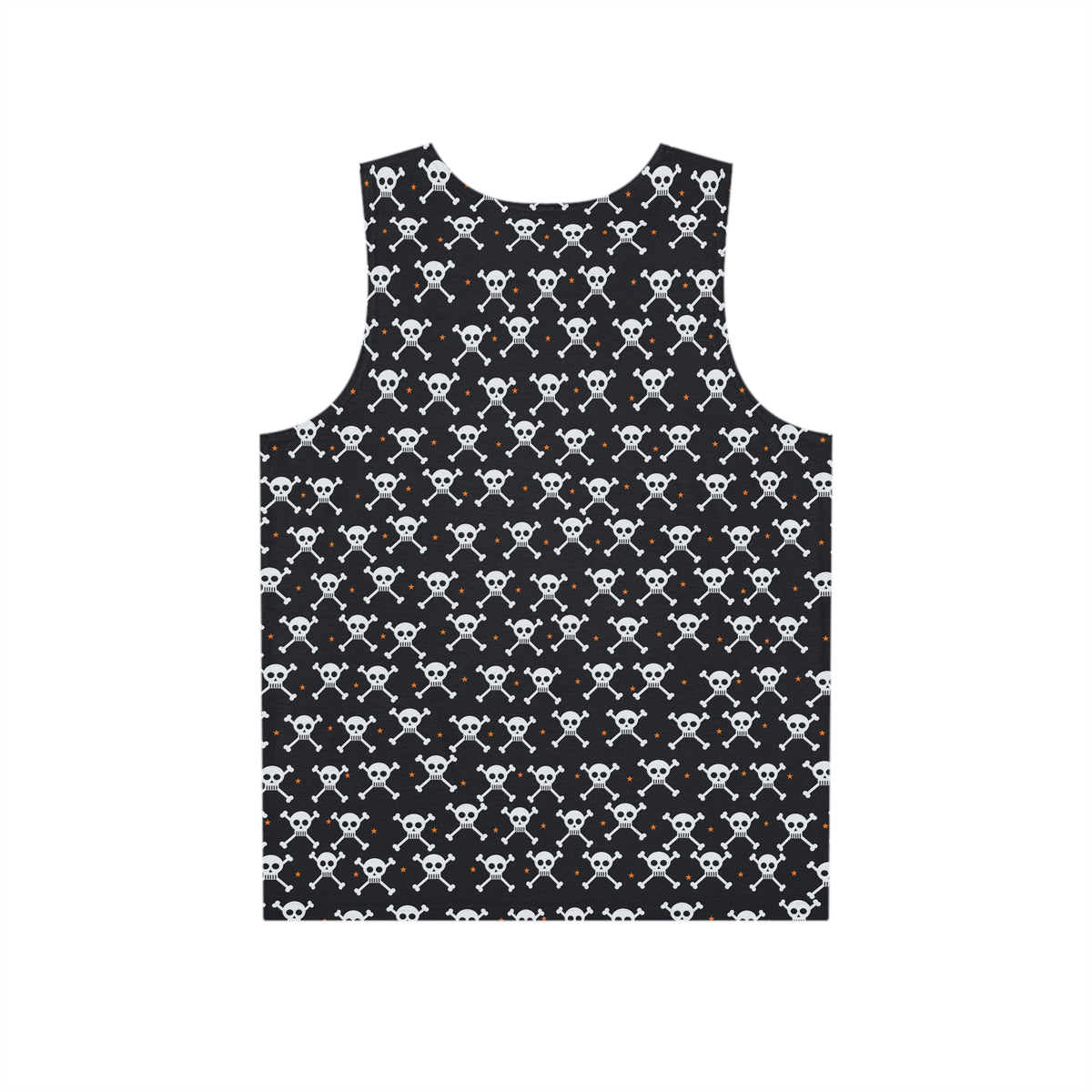 Halloween Graveyard Grey Skull & Crossbones Men's Athletic Tank