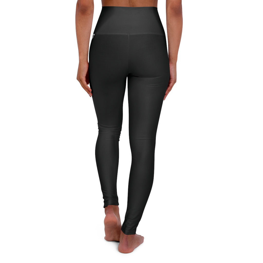 Stealth Black Essential High-Waisted Yoga Leggings