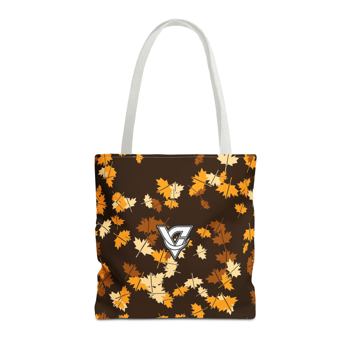 Amber Falling Leaves Tote Bag — All-Over Print Gym & Everyday Tote