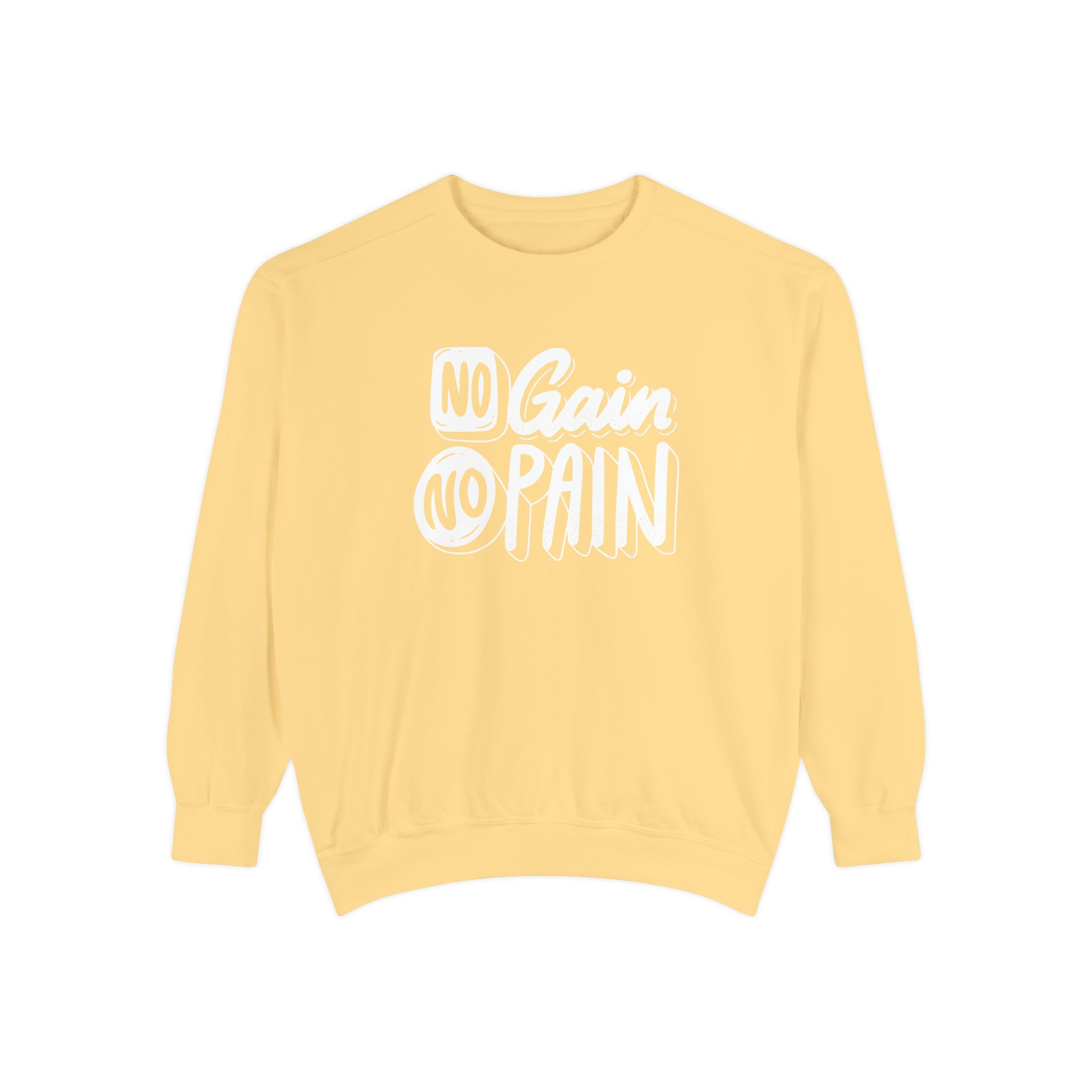 No Gain No Pain Sweatshirt | Motivational Fitness Crewneck
