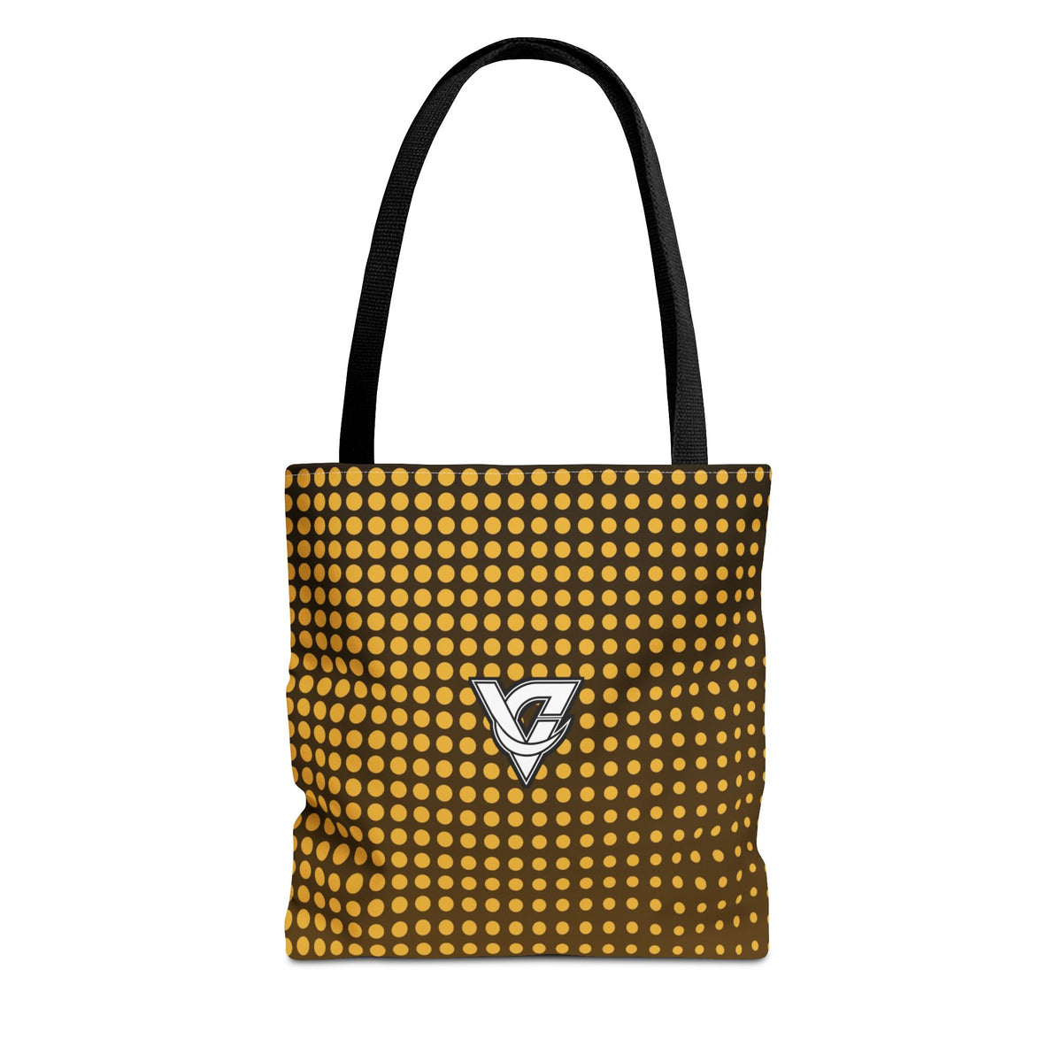 Harvest Gold Halftone Tote Bag — All-Over Print Gym & Everyday Tote