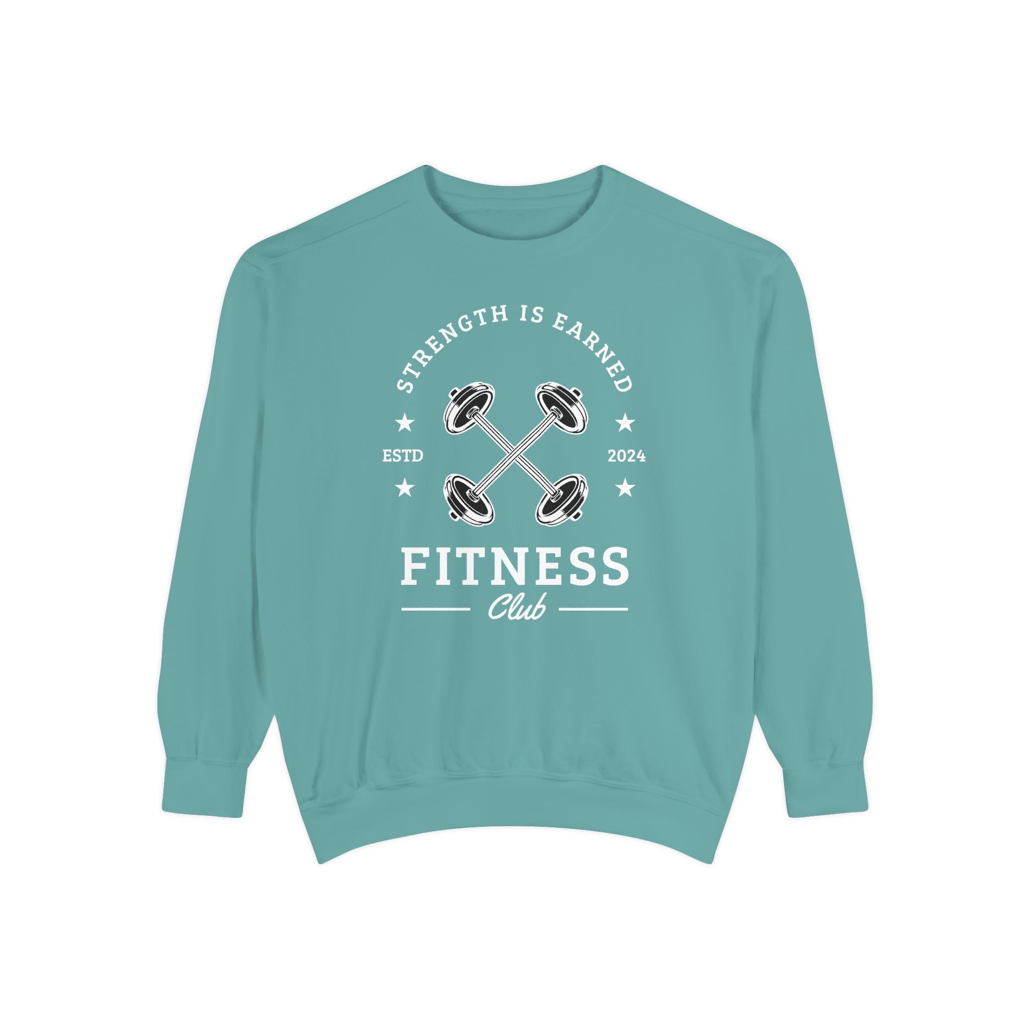 Fitness Club Sweatshirt | "Strength Is Earned" Crewneck
