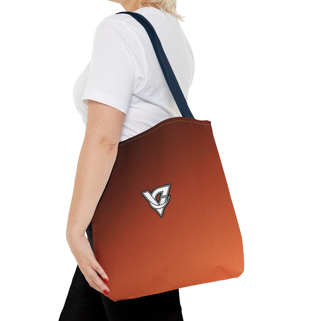 Terracotta Ombre Tote Bag — All-Over Print Gym & Everyday Tote
