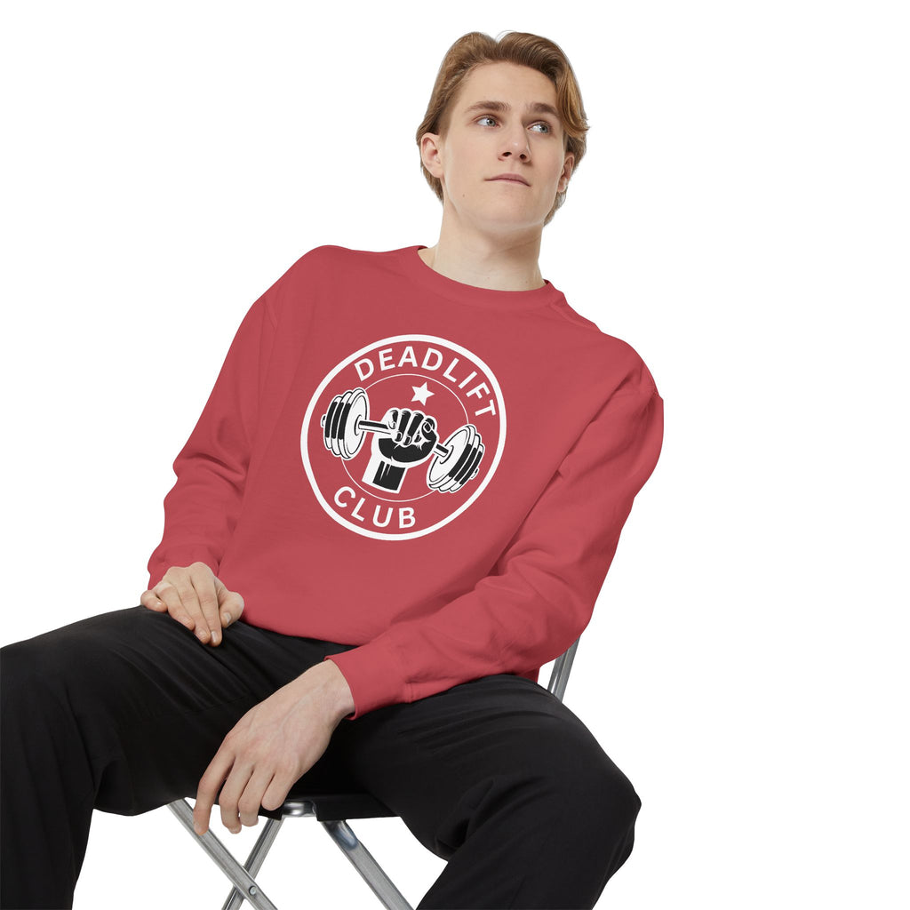 Deadlift Club Sweatshirt | Vintage Weightlifting Crewneck