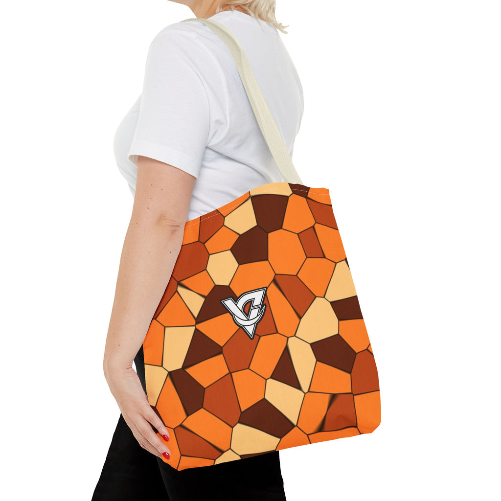 Pumpkin Mosaic Tote Bag — All-Over Print Gym & Everyday Tote