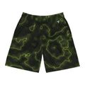 Men's Moss Flame Marble Performance Jogger Athletic Shorts with Pockets