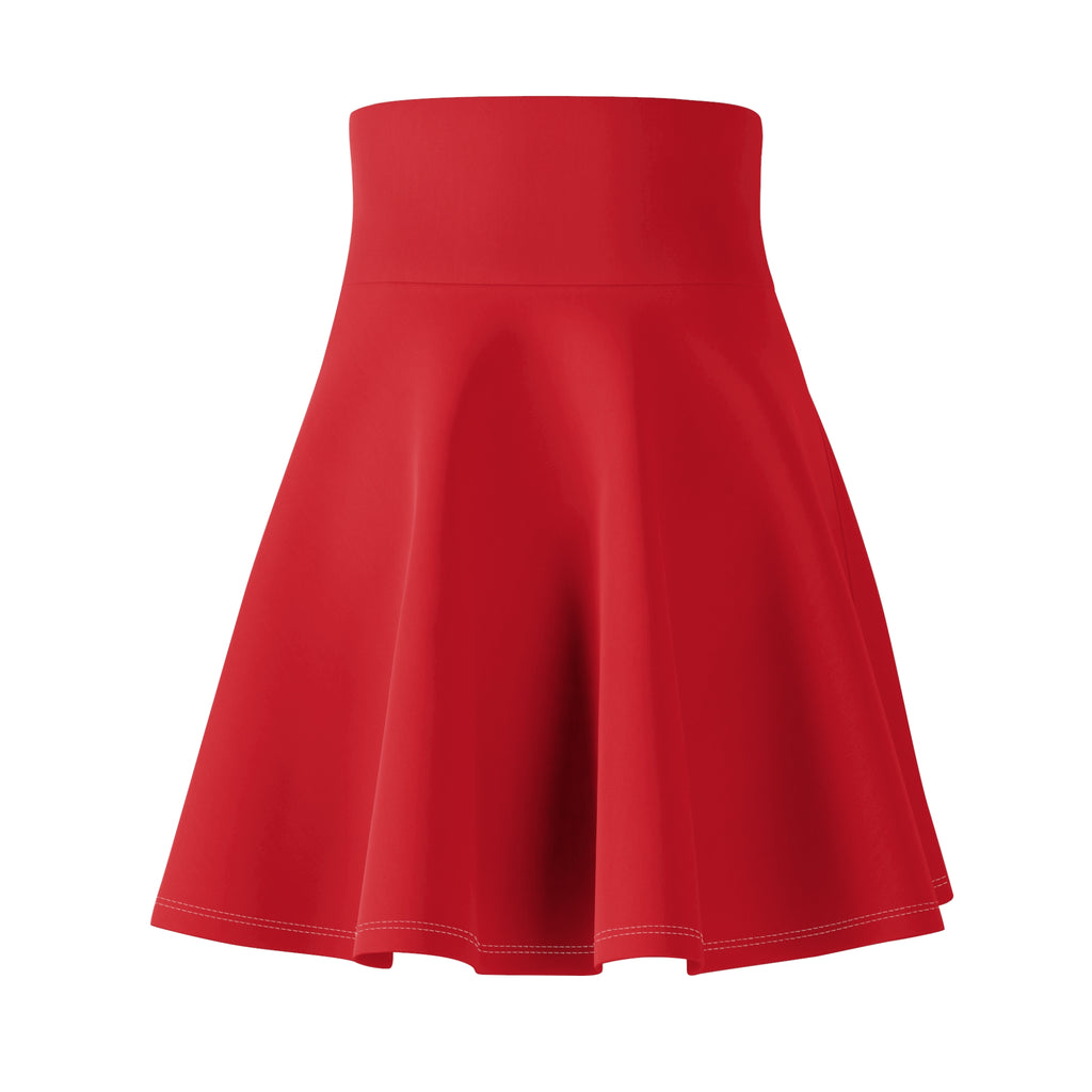 Vantacore Solid Red Women's Athletic Skater Skirt