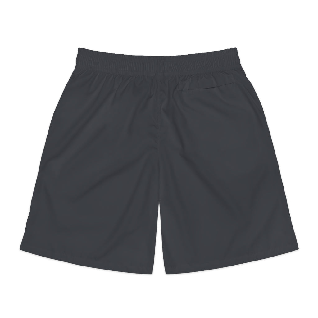 Vantacore Solid Charcoal Men's Athletic Shorts with Pockets