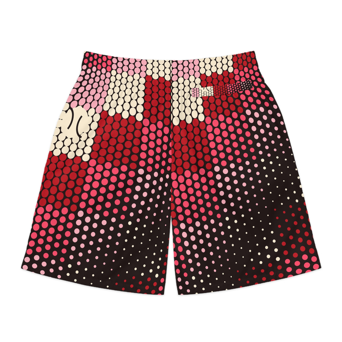 Tennis Ruby Rush Halftone Pulse Men's Athletic Shorts with Pockets