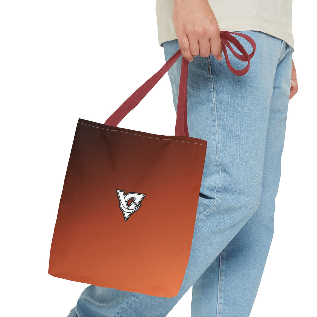 Terracotta Ombre Tote Bag — All-Over Print Gym & Everyday Tote