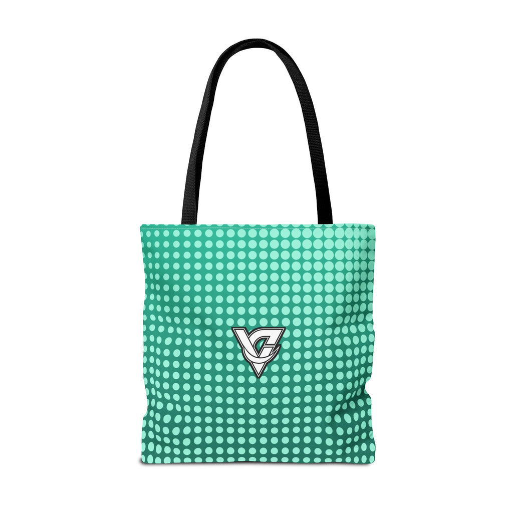 Mint Halftone Tote Bag — All-Over Print Gym & Everyday Tote