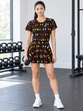 Training & Gym Solar Flare Icon Storm Women's Athletic Skater Skirt - front view
