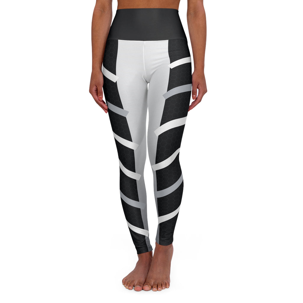 Monochrome Apex High-Waisted Yoga Leggings