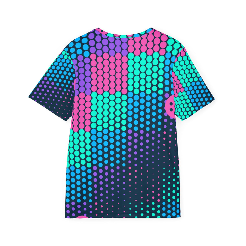 Pickleball Neon Lagoon Halftone Pulse Men's Sports Jersey