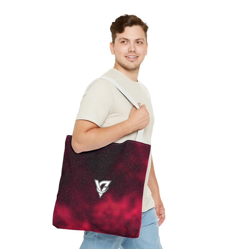 Infrared Galaxy Tote Bag — All-Over Print Gym & Everyday Tote