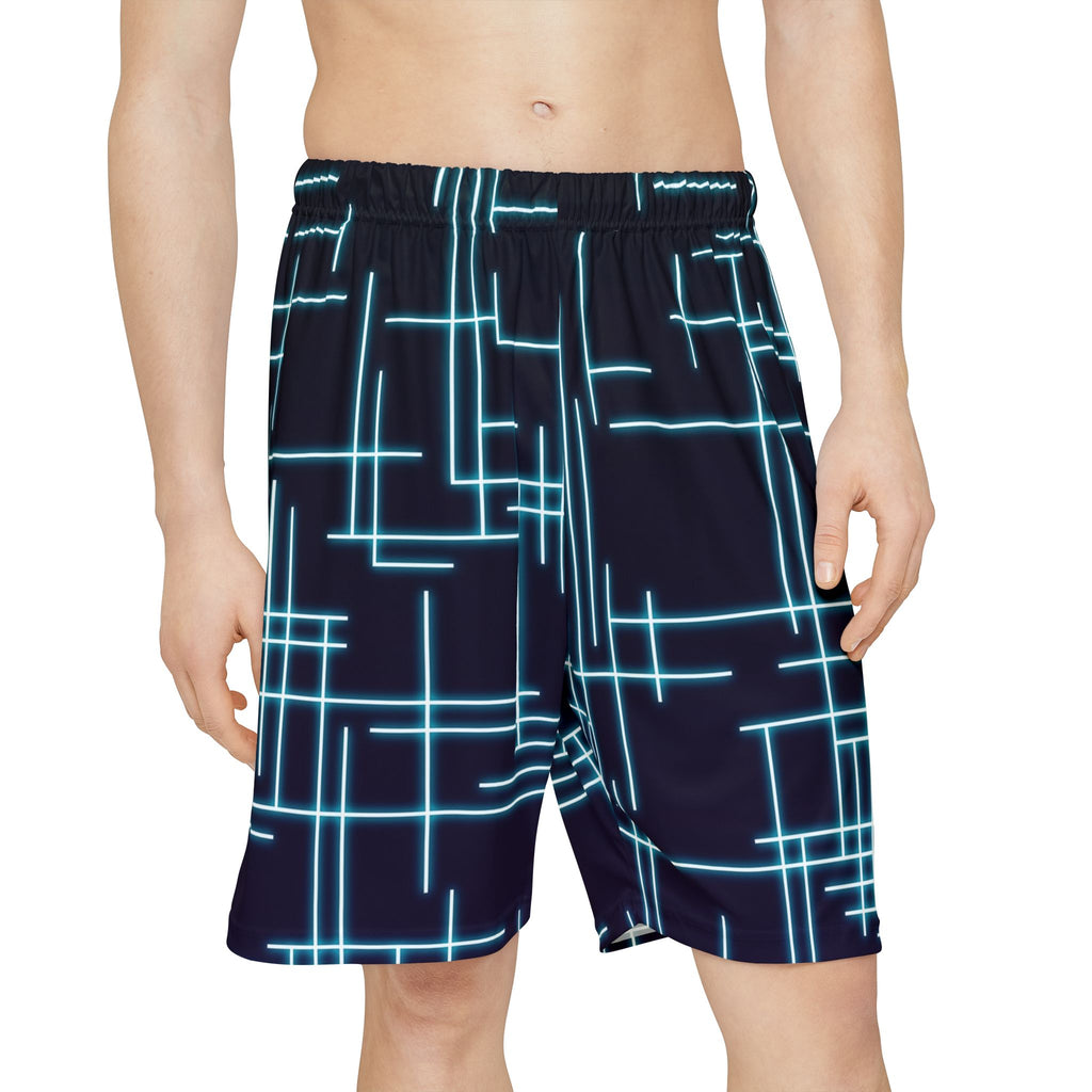 Men's Neon Circuit Athletic Sports Shorts