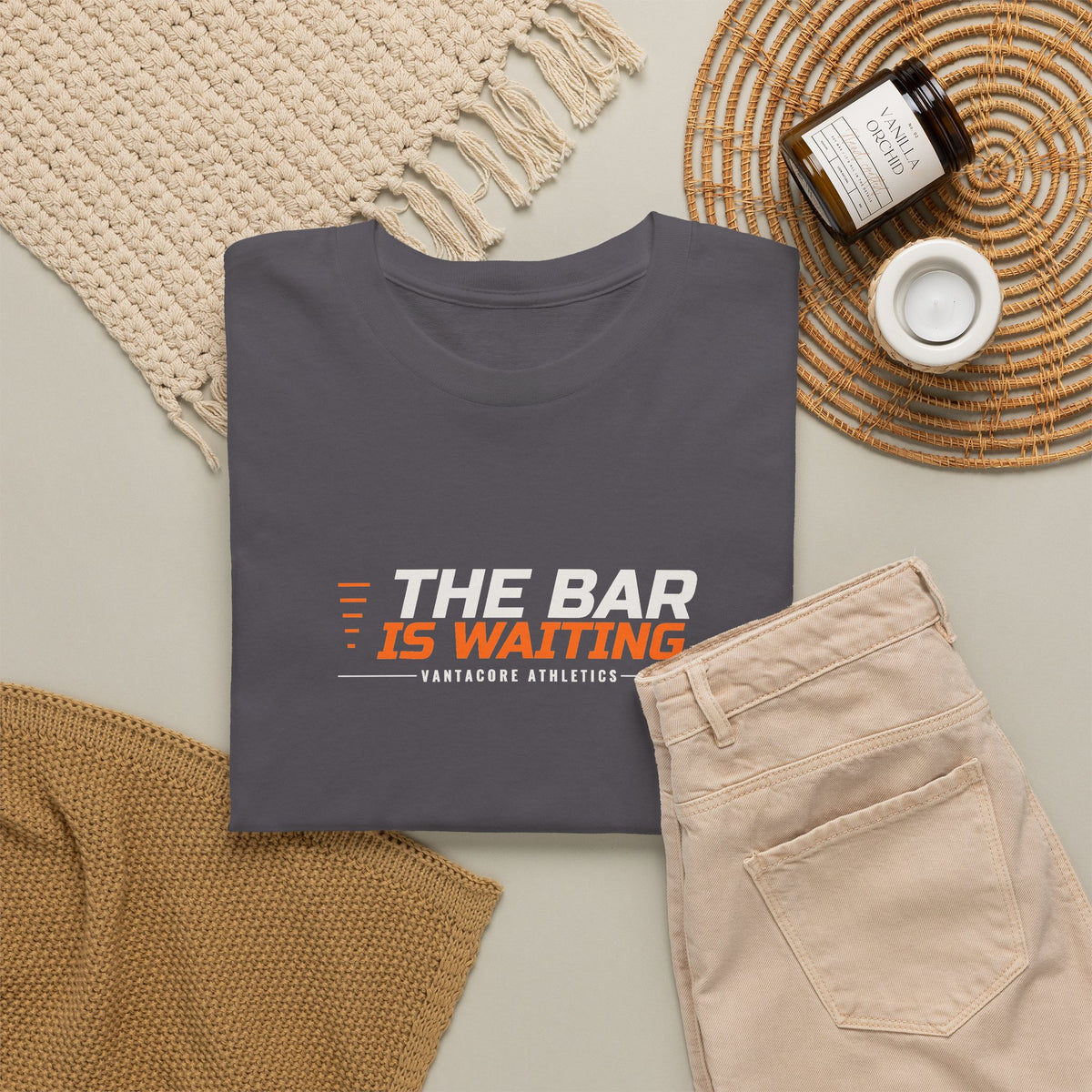 The Bar Is Waiting | Men's Graphic Gym T-Shirt