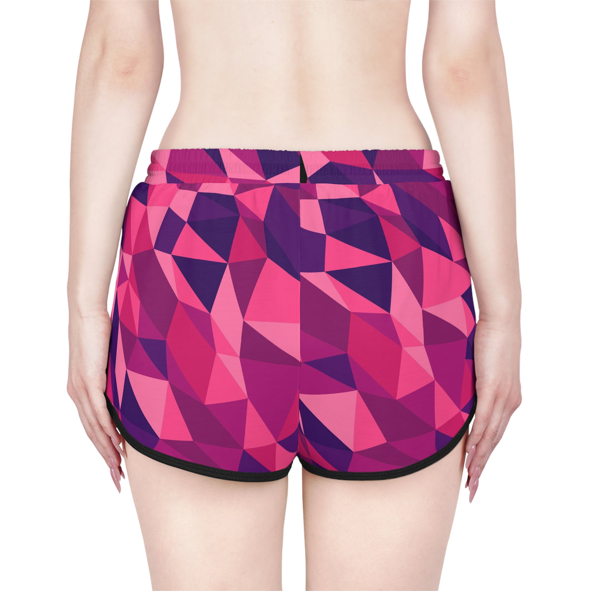 Women's Berry Mosaic Relaxed Shorts – Colorful All-Over Print Running & Workout Shorts