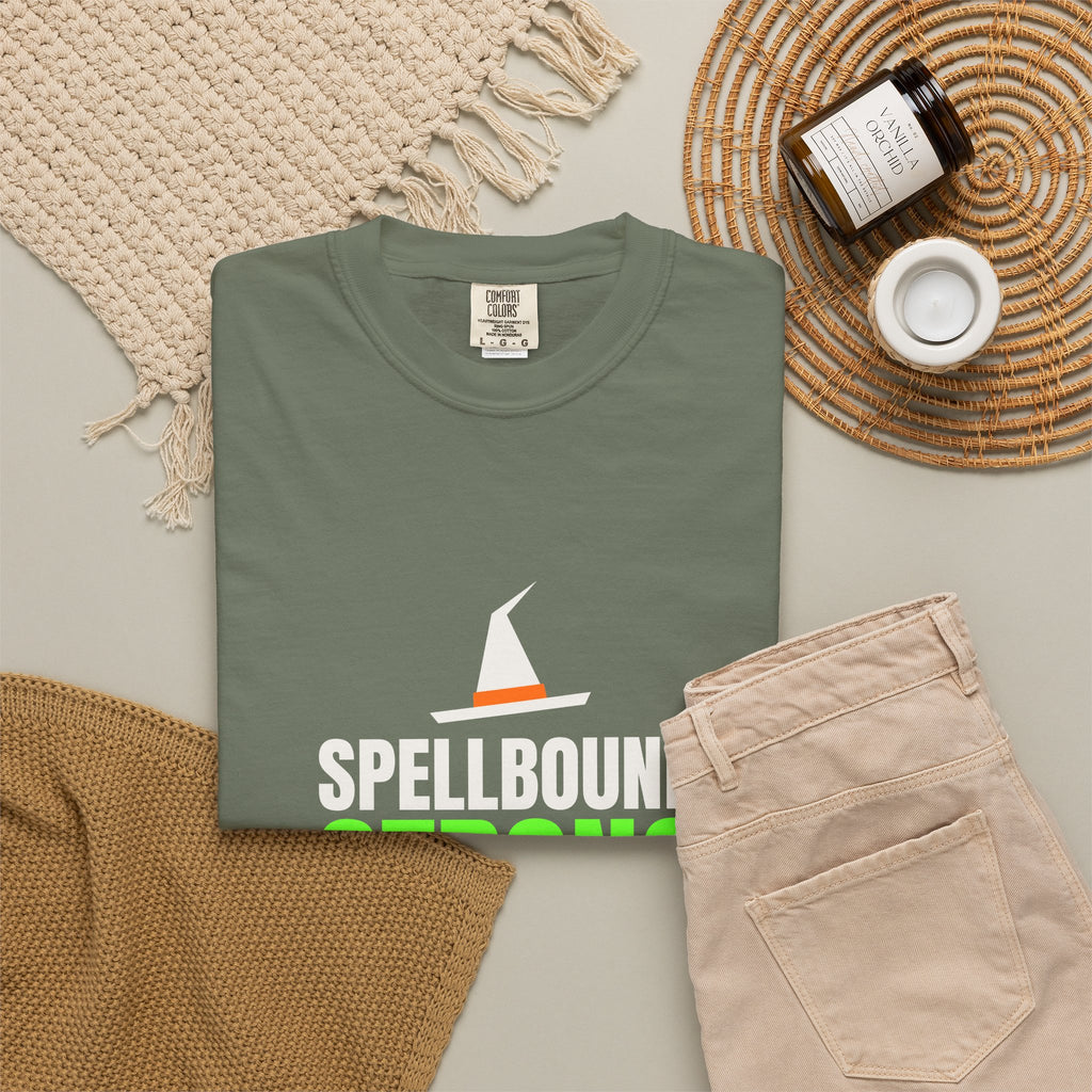 Spellbound Strong | Women's Halloween Garment-Dyed Graphic Tee